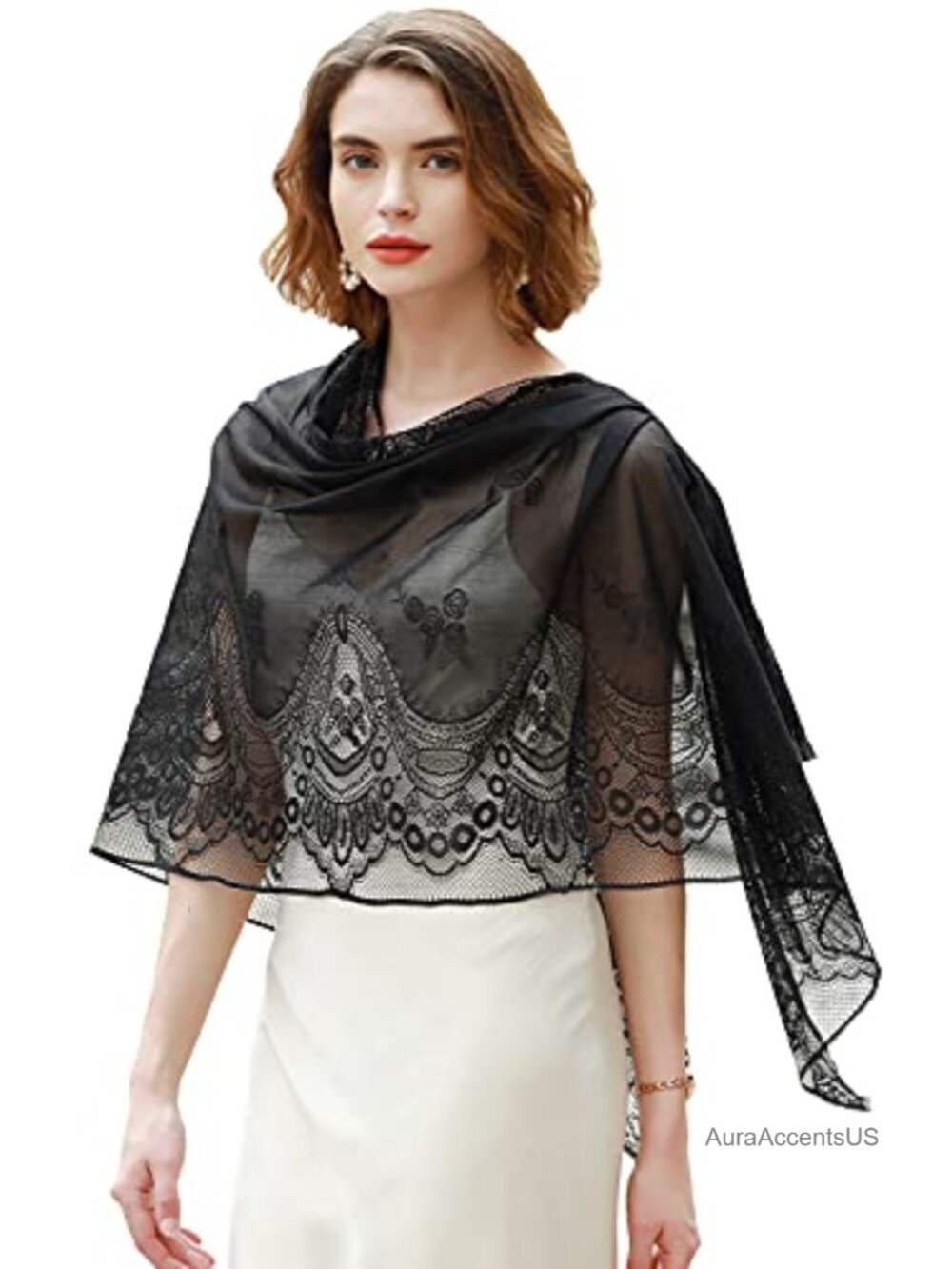 Women's Pashmina Shawl Wrap Wedding Formal Scarf Evening Party Lightweight